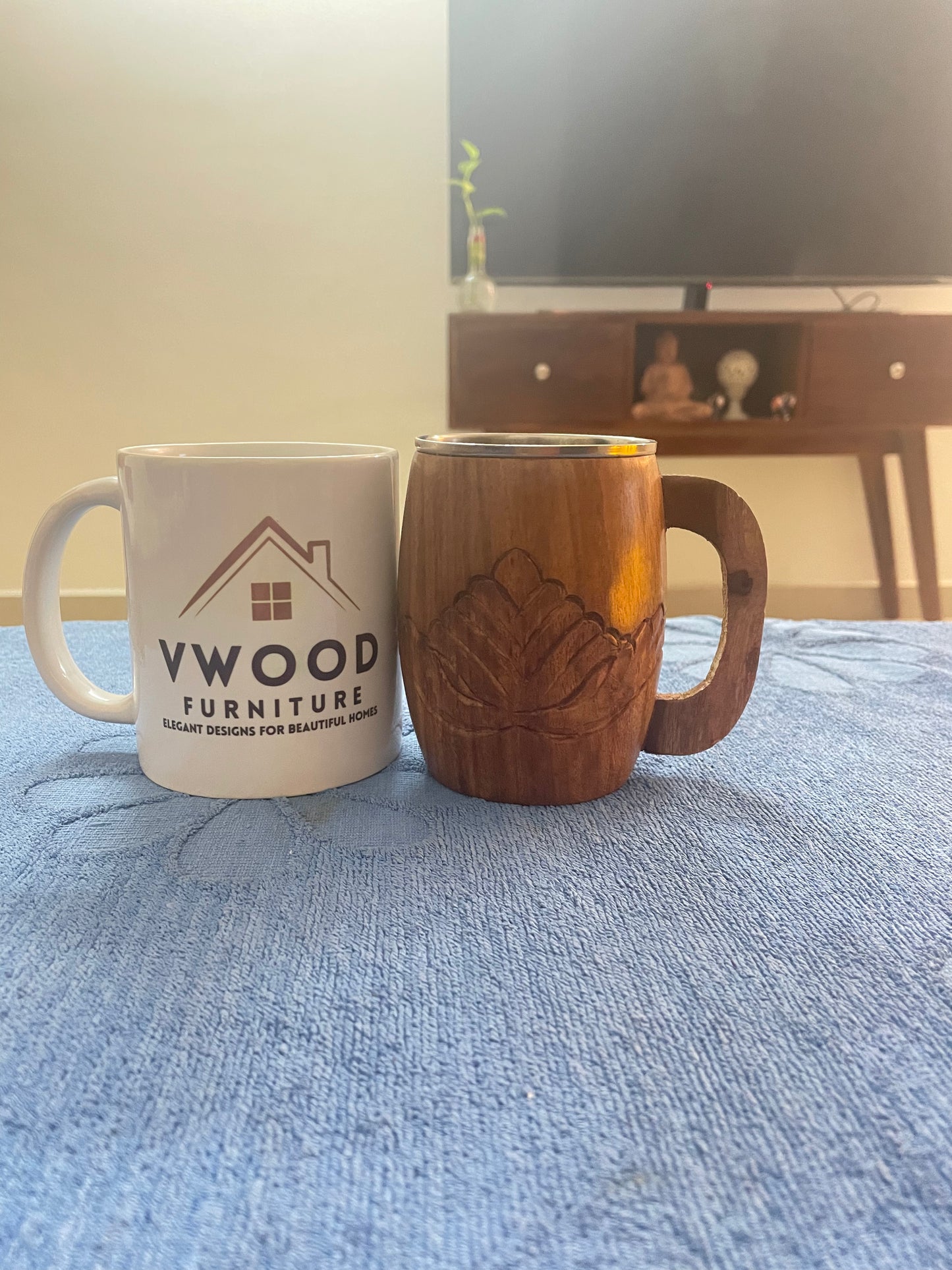 Wood Glass with Handle