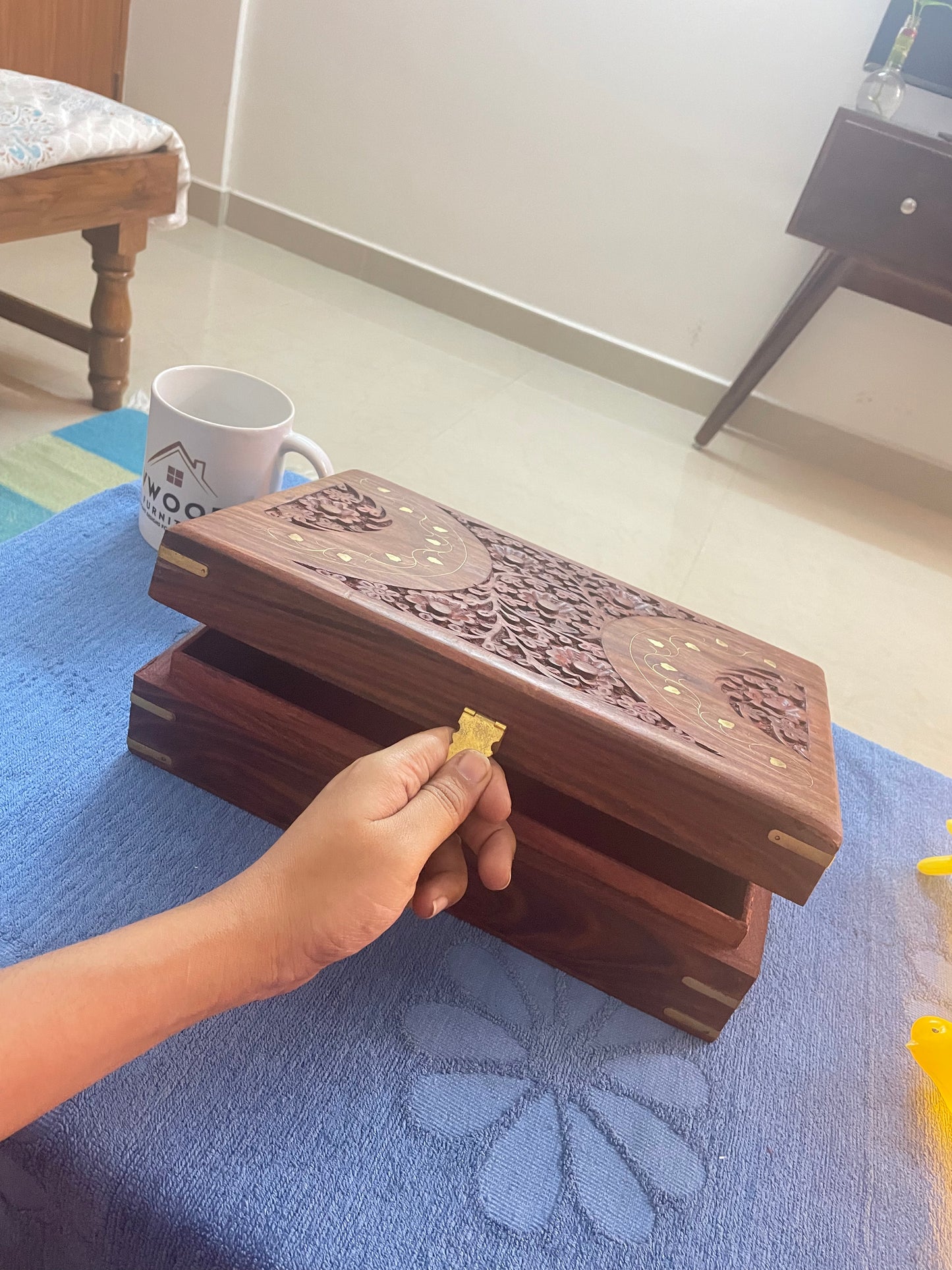 Carved Jewelry Box