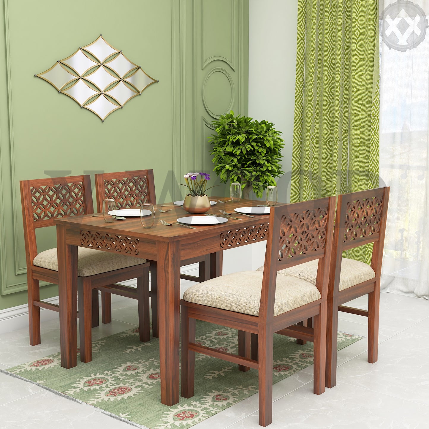 CNC Dining Table Set